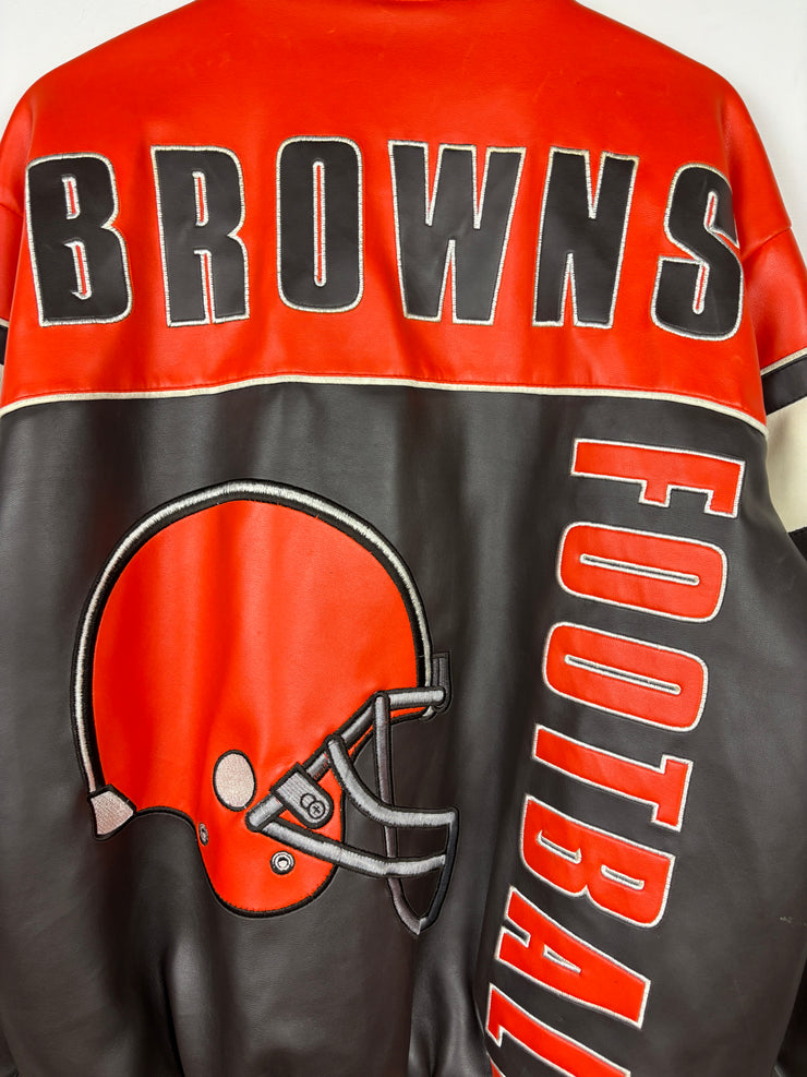 Vintage NFL Cleveland Browns Leather Varsity Jacket