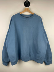 Vintage Starter Embroidered Blank Baby Blue Crewneck