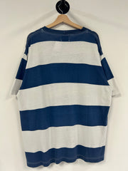 Vintage 90's Guess Jeans USA Navy & White Striped Tee