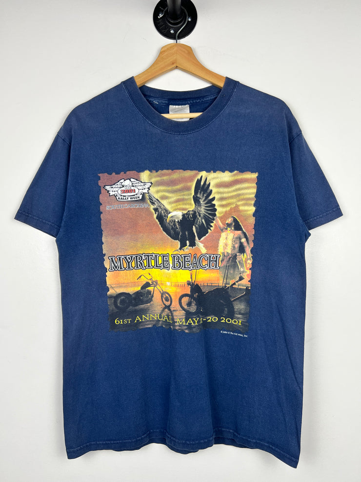 Vintage Bike Week Myrtle Beach Navy Tee