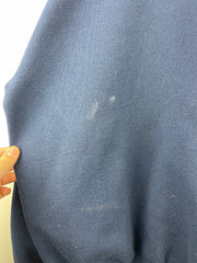 Vintage 90s Champion Spellout Embroidered Navy Crewneck