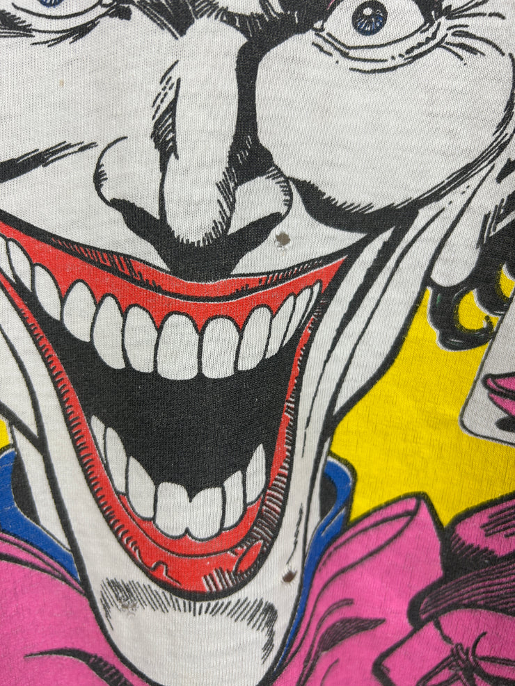 Vintage 80s DC Comics The Joker White Tank Top