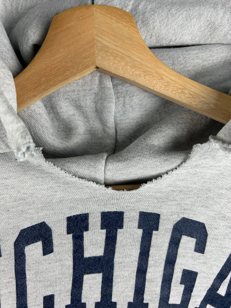 Vintage 90s Russell Athletic Michigan Arc Logo Grey Hoodie