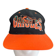 Vintage 90's Baltimore Orioles Black Snapback Hat