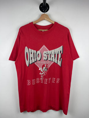 Vintage 90s Ohio State Buckeyes University Red Tee
