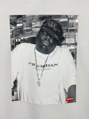 Supreme X Jordan FW24 Biggie Photo White Tee