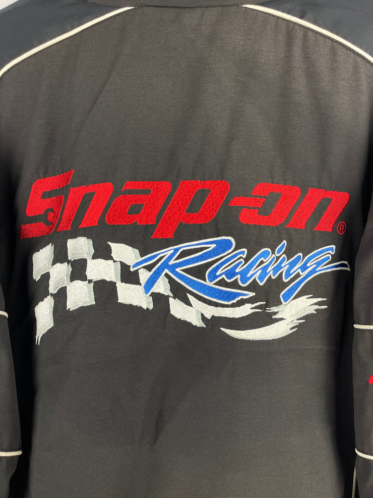 Vintage 90s Snap On Racing Black & Red Bomber Jacket