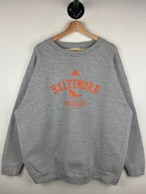 Vintage MLB Adidas Baltimore Orioles Grey Crewneck