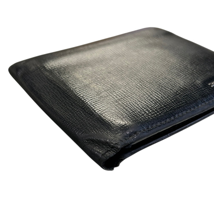 Burberry Black Leather Bifold Wallet