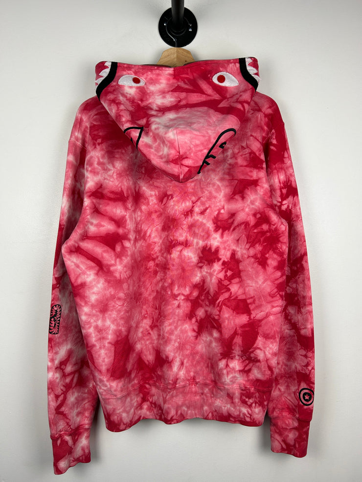 Bape Ponr Shark Tie Dye Full Zip Hoodie