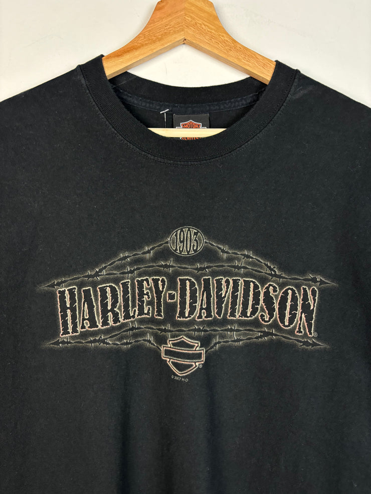 Vintage Harley Davidson Myrtle Beach Pirate Black Tee