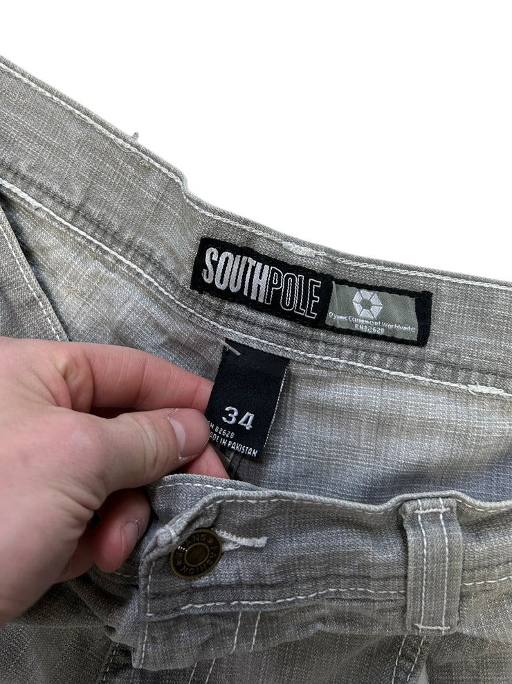 Vintage Y2K South Pole Grey Denim Baggy Jeans