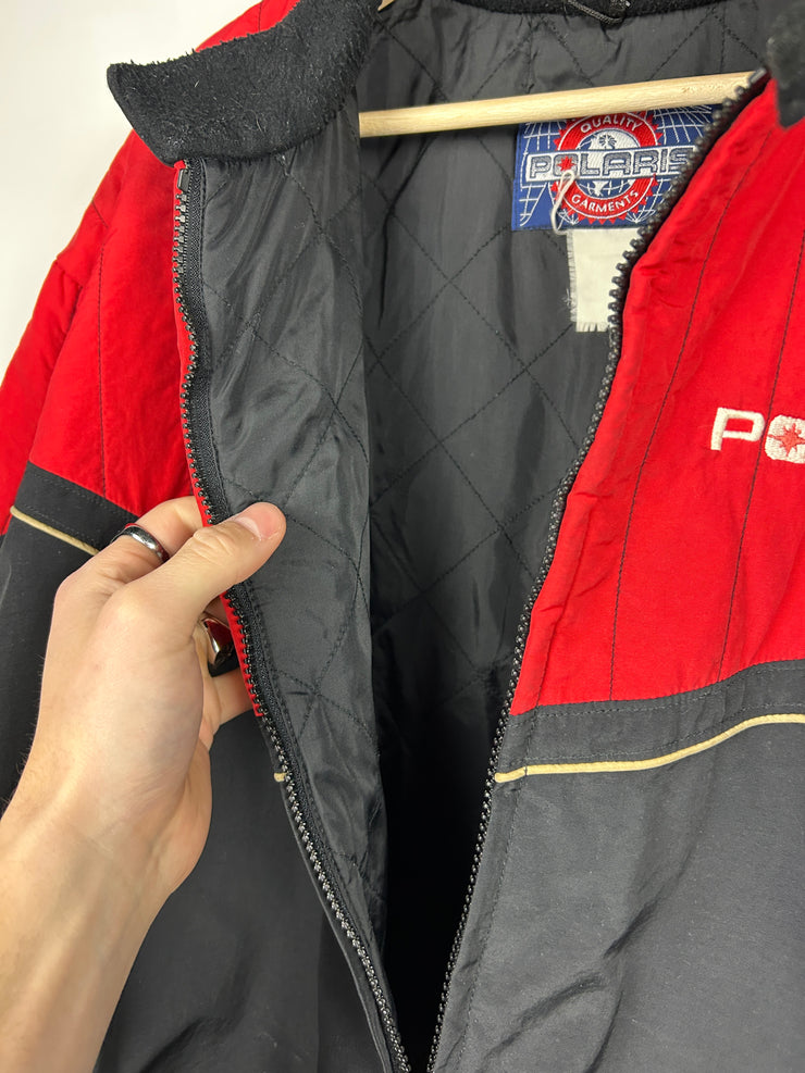 Vintage 90s Polaris 45 Years Red & Black Jacket