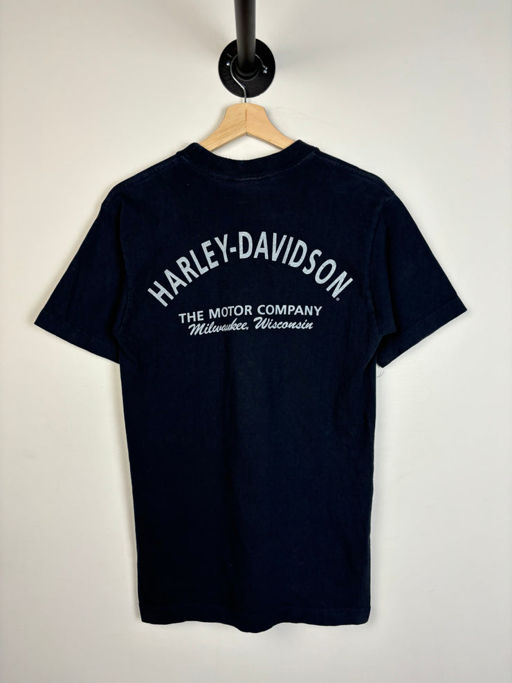 Vintage Harley Davidson Wisconsin Navy Tee