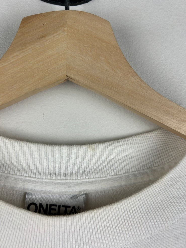 Vintage 90s Golf Art White Tee