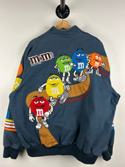 Vintage Nascar Jeff Hamilton M&M Navy Racing Jacket