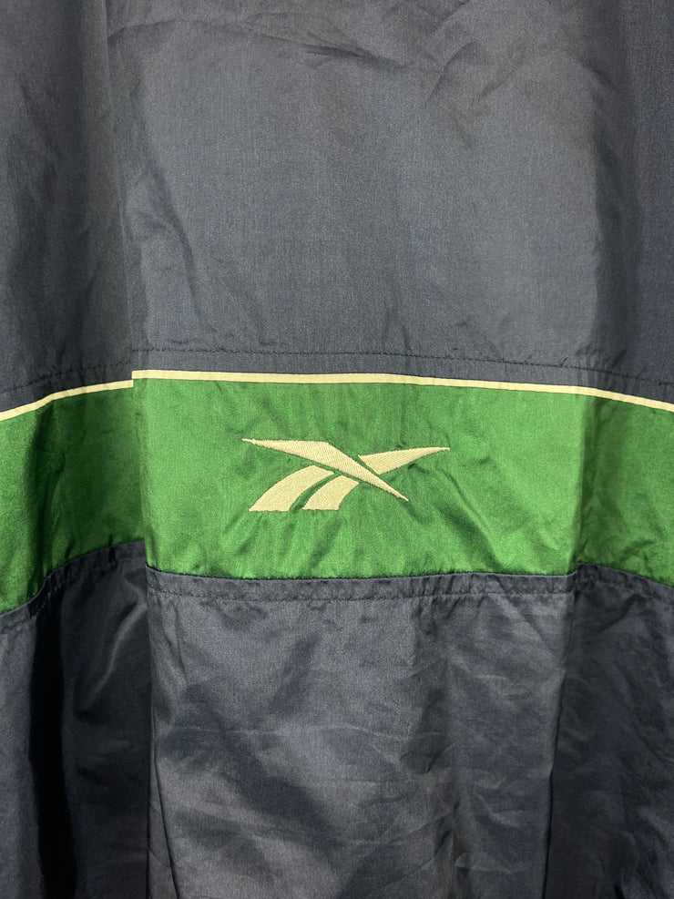 Vintage 90s Reebok Navy & Green Windbreaker