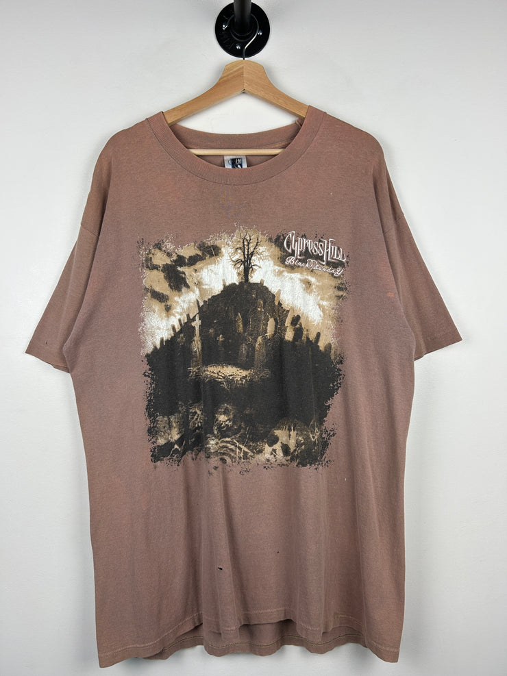 Vintage 1993 Cypress Hill Black Sunday Brown Rap Tee