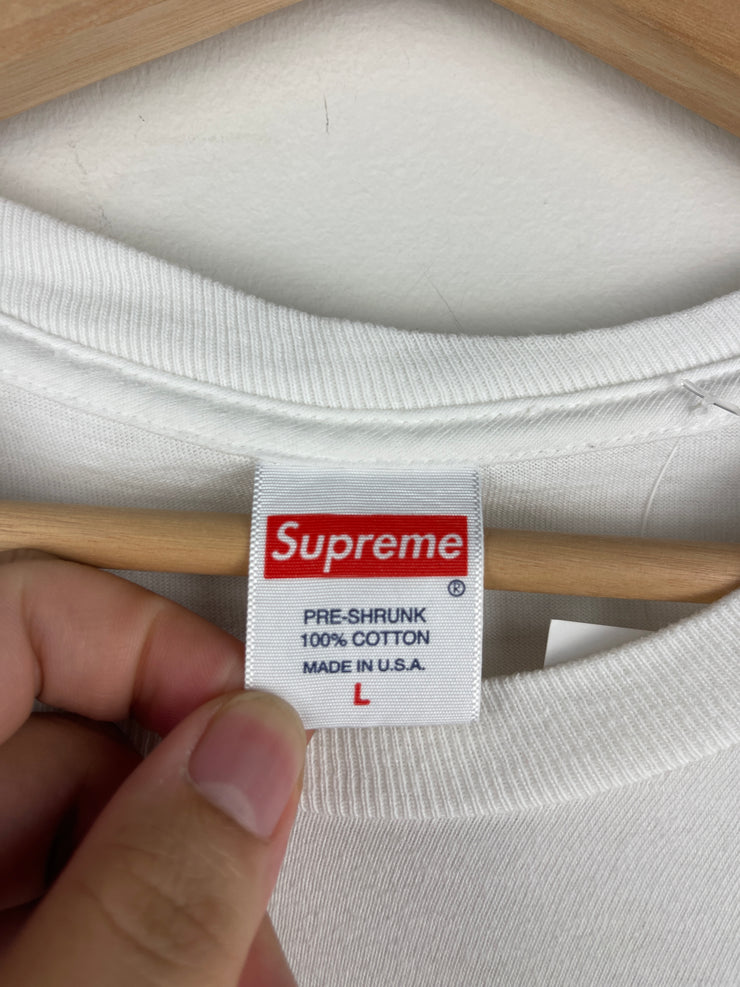 Supreme FW19 Banner White Tee