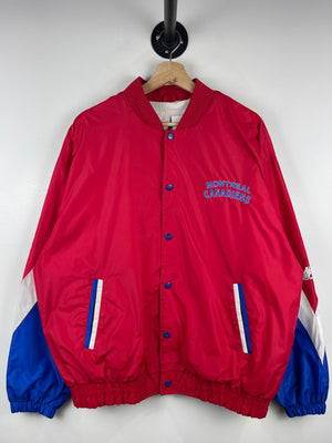 Vintage 90s NHL Montreal Candiens Red Bomber Jacket