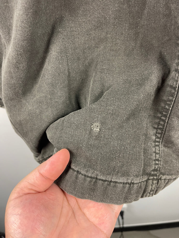 Vintage Carhartt Blanket Lined Faded Black Button Up Long Sleeve Shirt