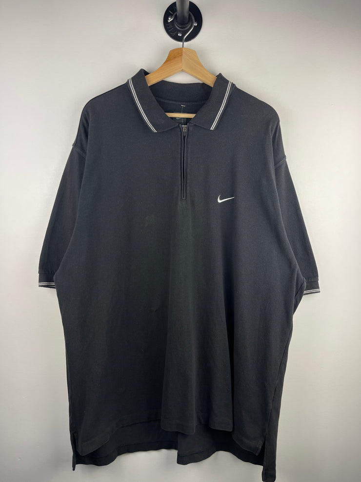 Vintage Nike Golf Tiger Woods Black Polo Shirt