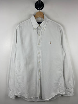 Vintage Polo Ralph Lauren White Long Sleeve Button Up Shirt