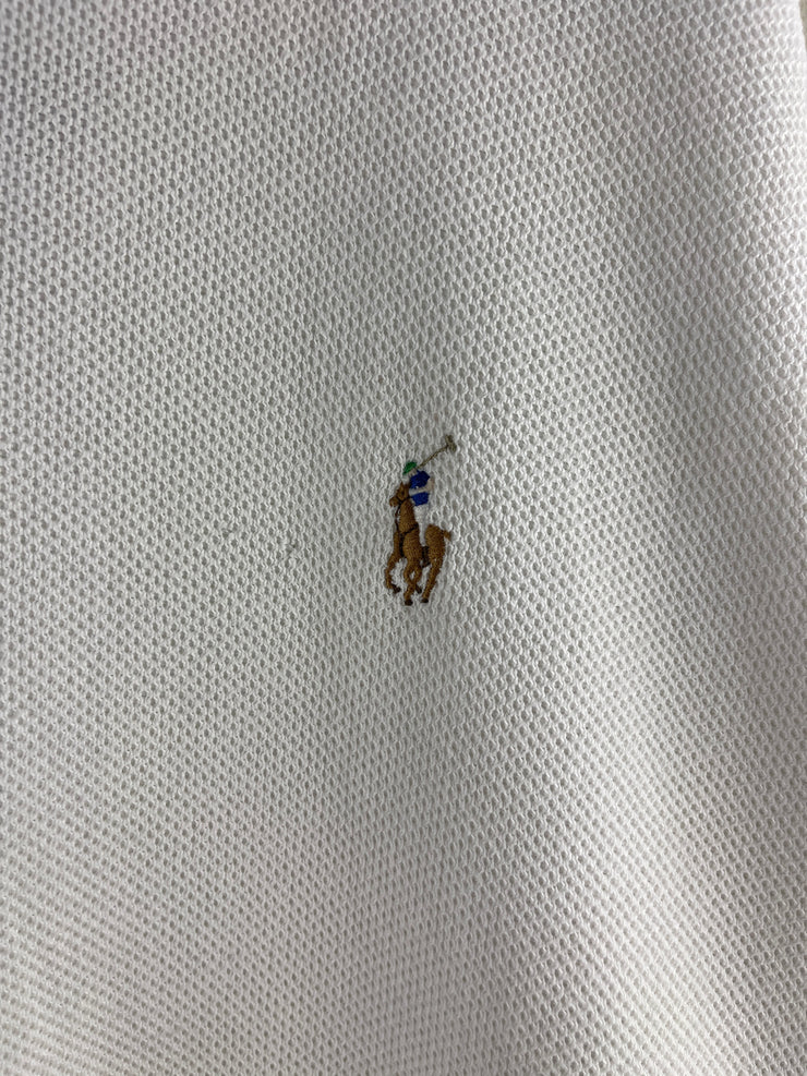 Vintage Polo Ralph Lauren White Thermal Crewneck