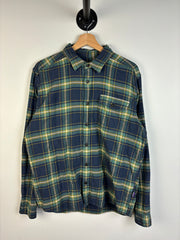 Vintage Patagonia Button Up Plaid Blue Flannel Shirt