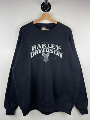 Vintage Harley Davidson Tried And True Black Crewneck