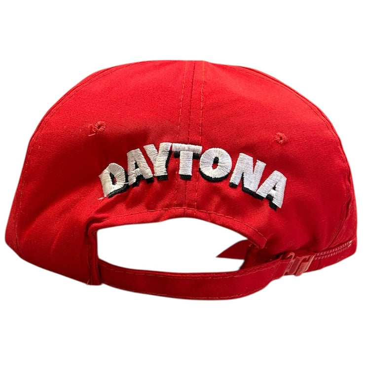 Vintage 90s Nascar Daytona Speedweeks Red Zipback Hat
