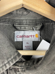 Vintage Carhartt Blanket Lined Faded Black Button Up Long Sleeve Shirt
