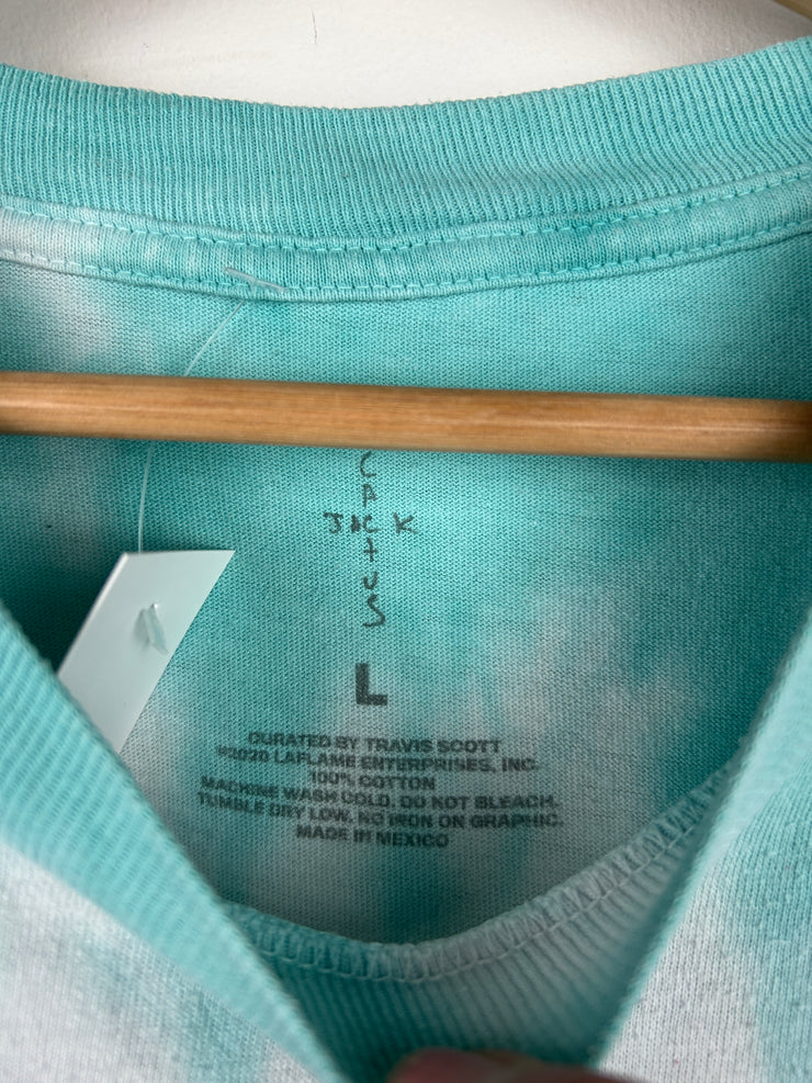 Travis Scott The Scotts World Tour Blue Tie Dye Tee