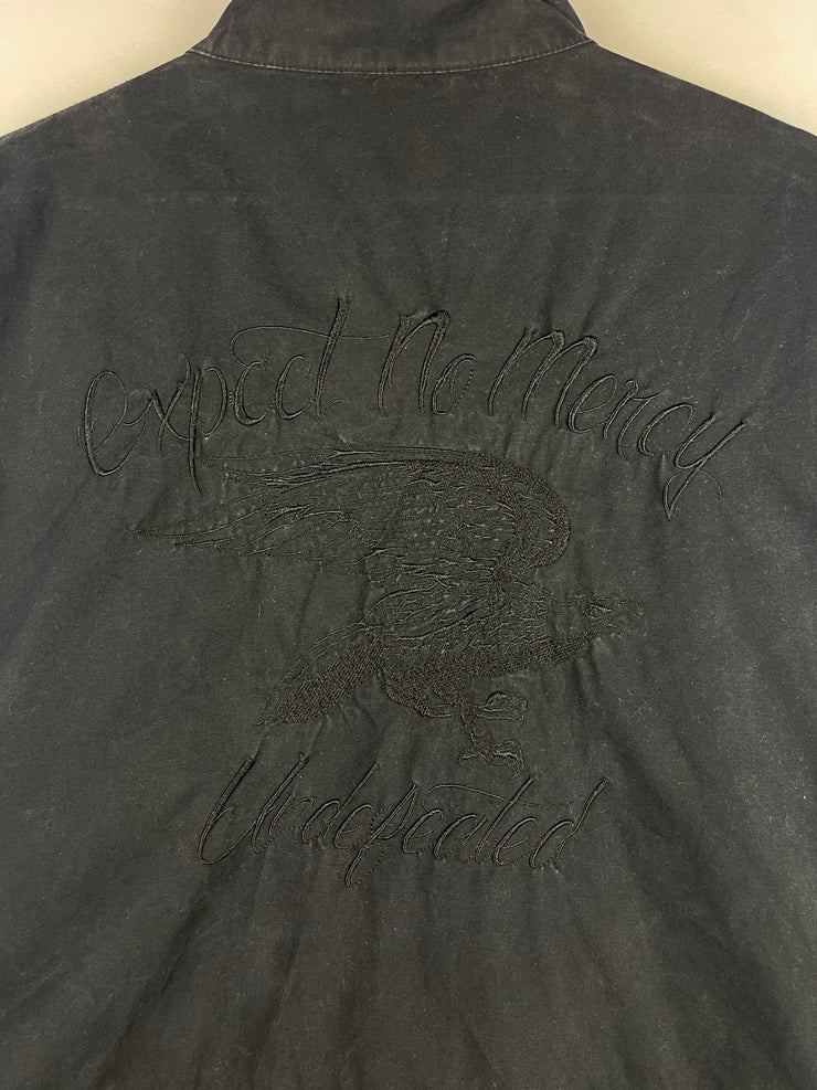 Undefeated Expect No Mercy Embroidered Black Work Jacket