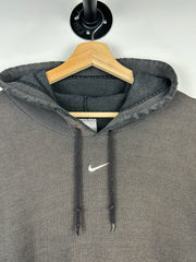 Vintage Nike Middle Swoosh Thrashed Black Hoodie