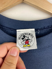Vintage 90s Disney Mickey & Co M Embroidered Navy Crewneck