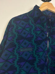 Vintage 90's Columbia Aztec Half Zip Fleece Sweater