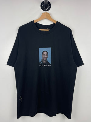Travis Scott It's Miami Mugshot Black Tee