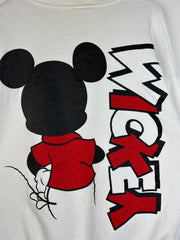 Vintage 90's Mickey Mouse White Crewneck