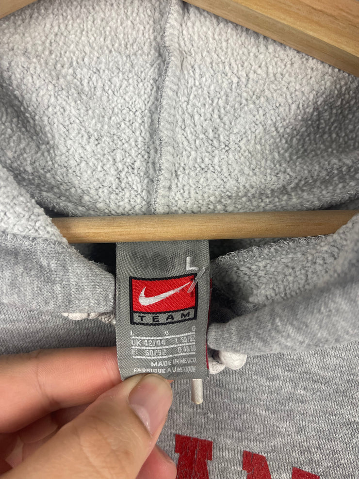 Vintage Nike St. Francis Pocket Swoosh Grey Hoodie
