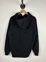 Givenchy Paris Distressed Black Hoodie