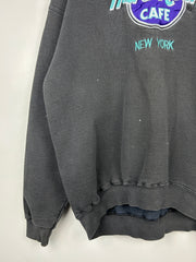 Vintage 90s Hard Rock Café New York Faded Black Crewneck