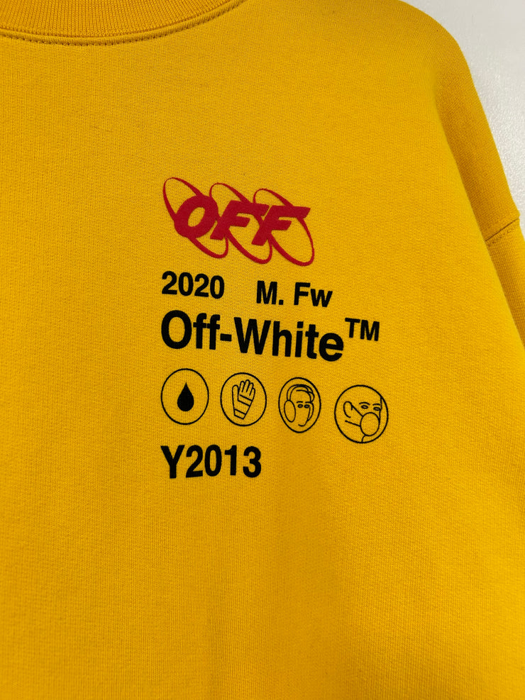 Off White Y013 Yellow Crewneck