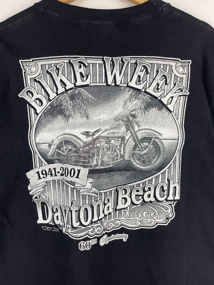 Vintage 2001 Bike Week Daytona Beach Black Tee
