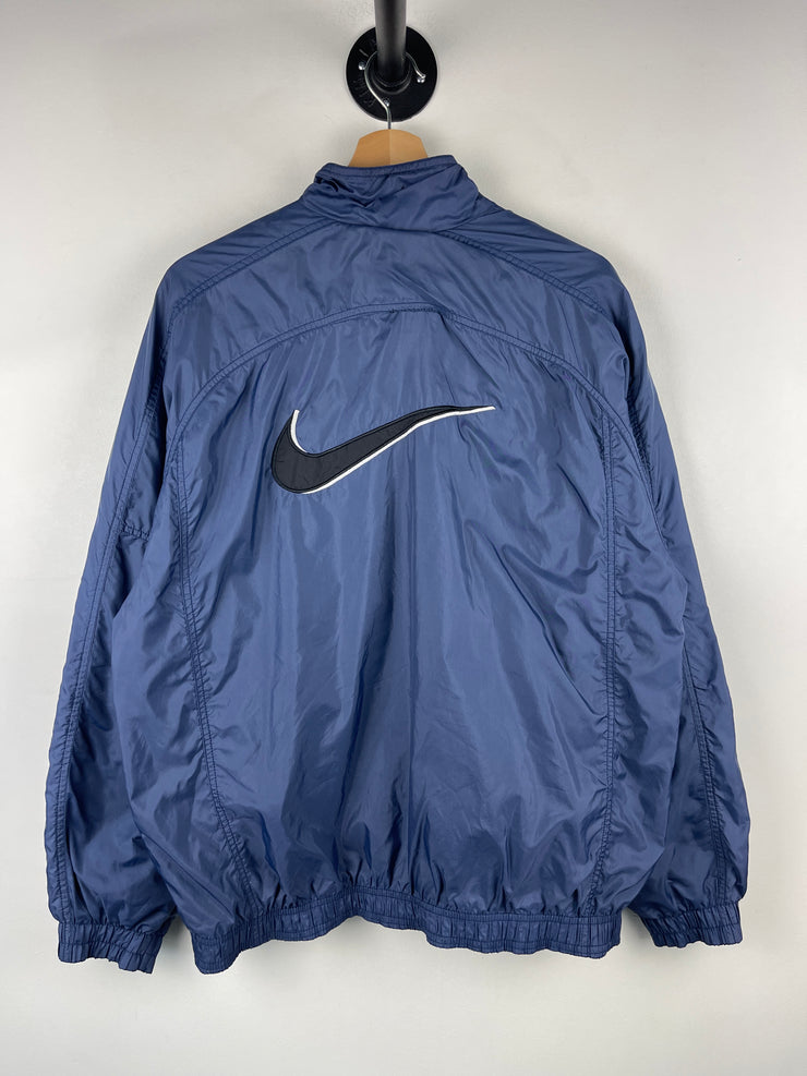 Vintage 90s Nike Swoosh Navy Windbreaker