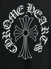 Chrome Hearts Cross Neck Logo Black Tee