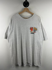 Vintage 90s NFL Logo Athletic Cleveland Browns VS Pittsburgh Steelers Grey Tee