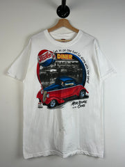 Vintage 90's Pepsi Cola Diner Car Meet White Tee