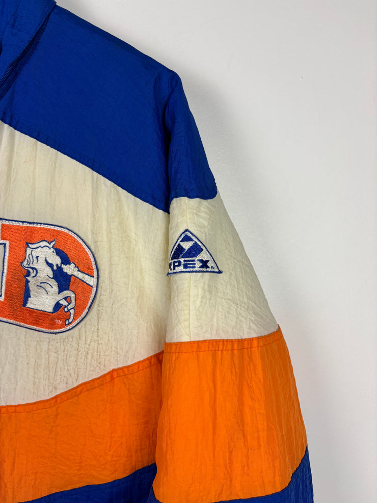 Vintage 90s NFL Apex Denver Broncos Blue Insulated Jacket