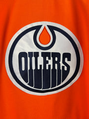 NHL Adidas Edmonton Oilers Maroon Orange Hockey Jersey